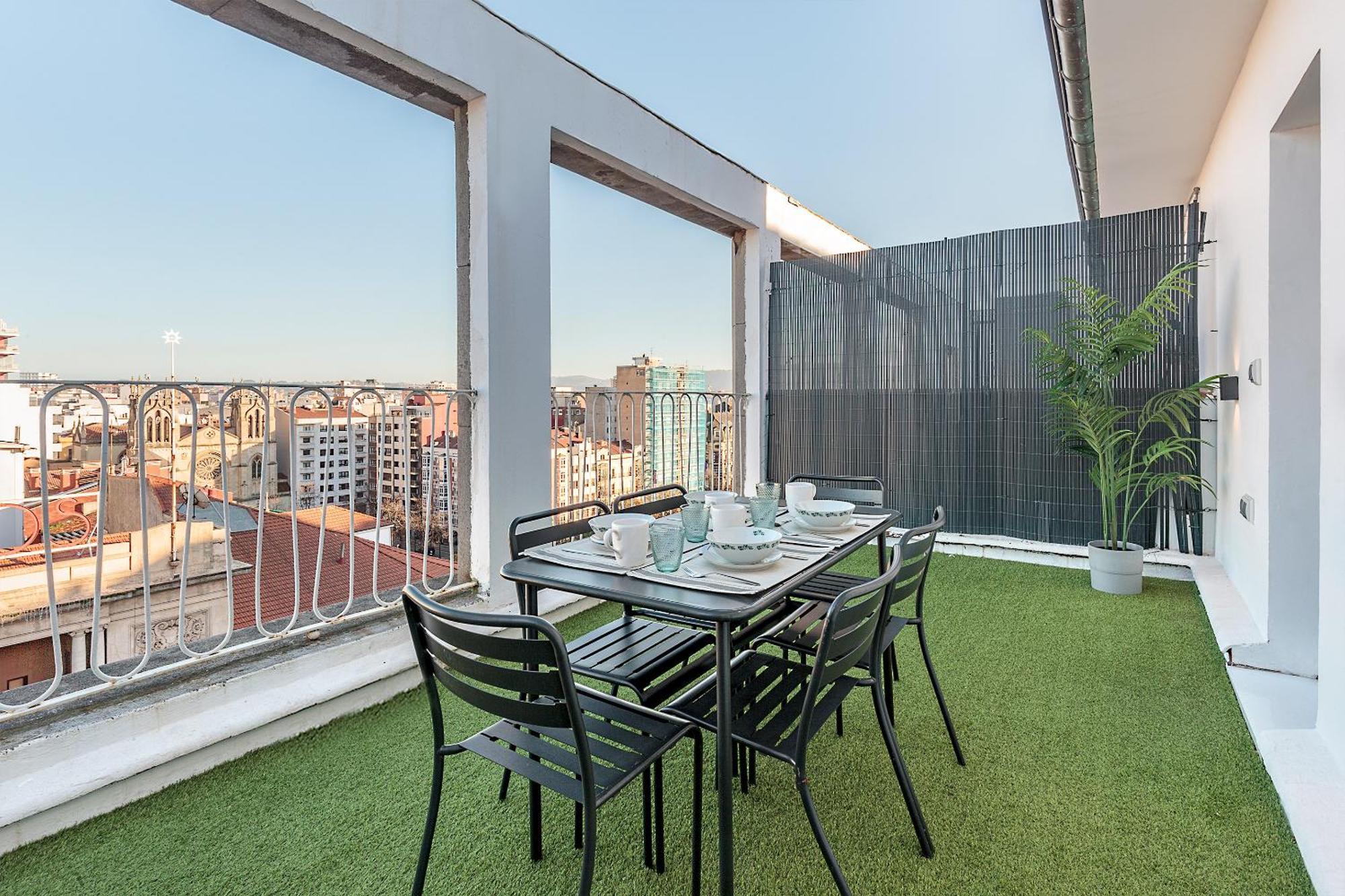 Genteel Home Jovellanos Terrace Gijon Bagian luar foto