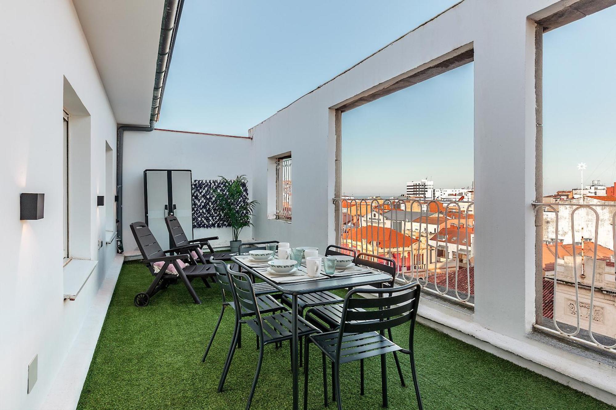 Genteel Home Jovellanos Terrace Gijon Bagian luar foto